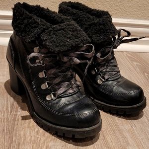 DONATED - Rocker ready lace-up ankle booties